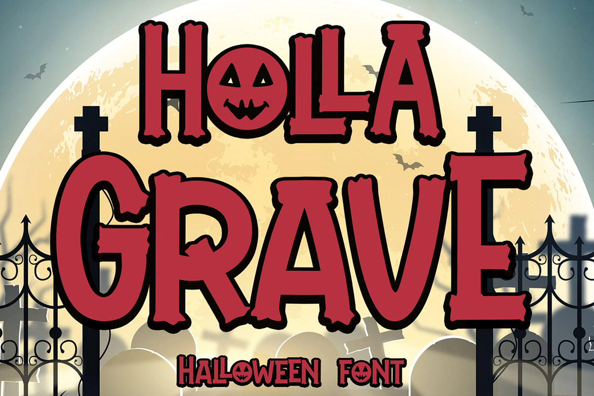 Free Holla Grave Display Font