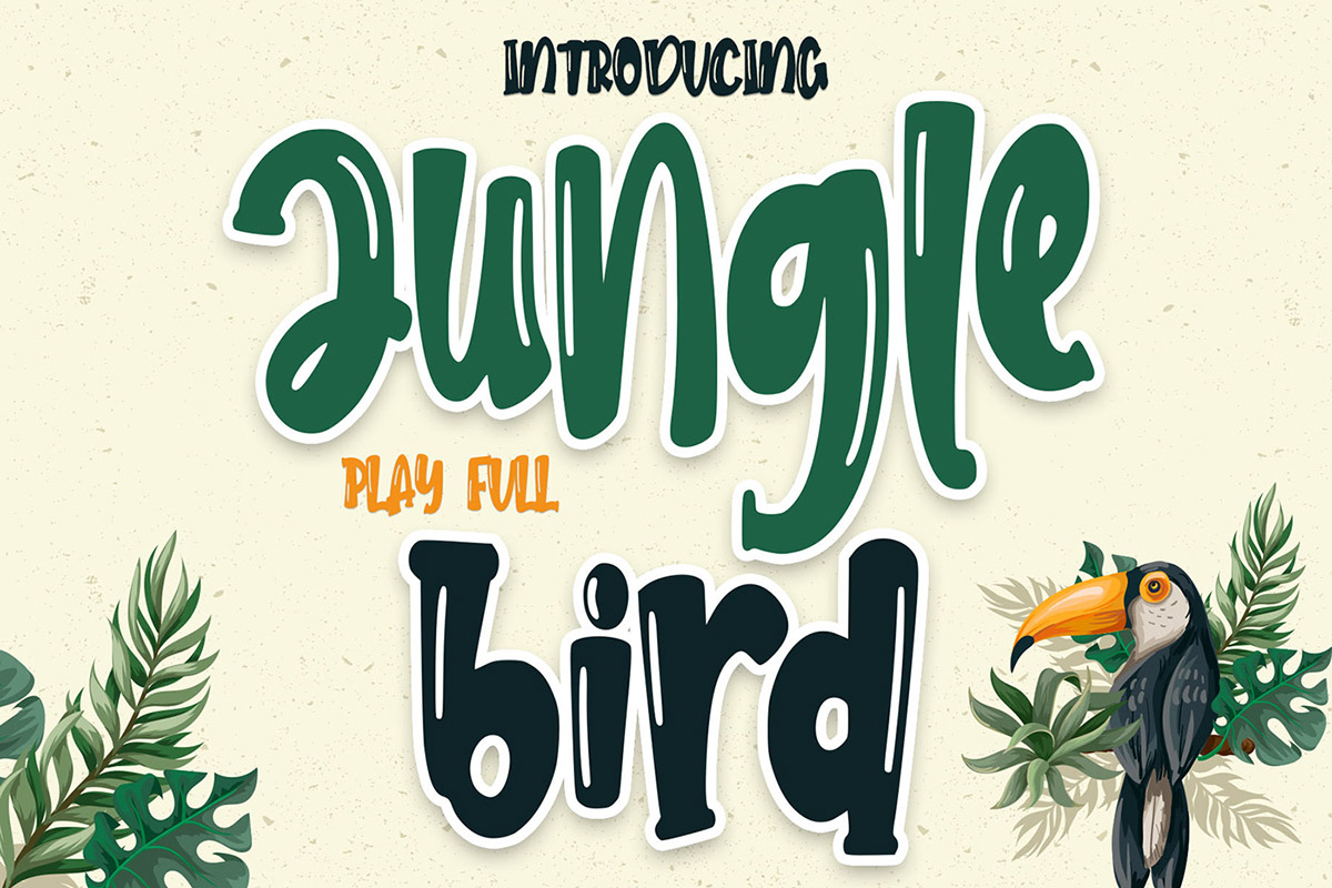 Free Jungle Bird Display Font