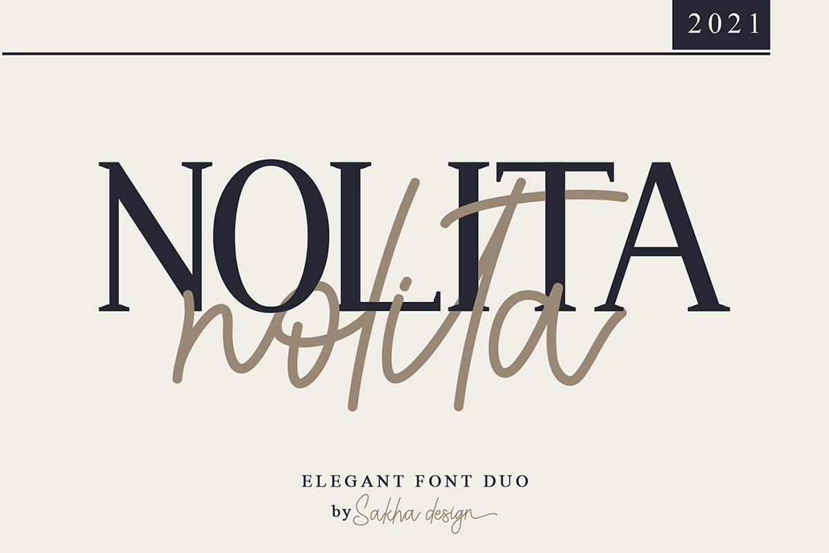 Free Nolita Sri Font Duo