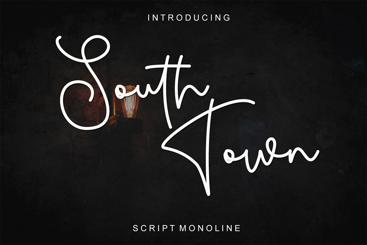 South Town Script Font