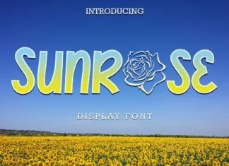 Sunrose Display Font