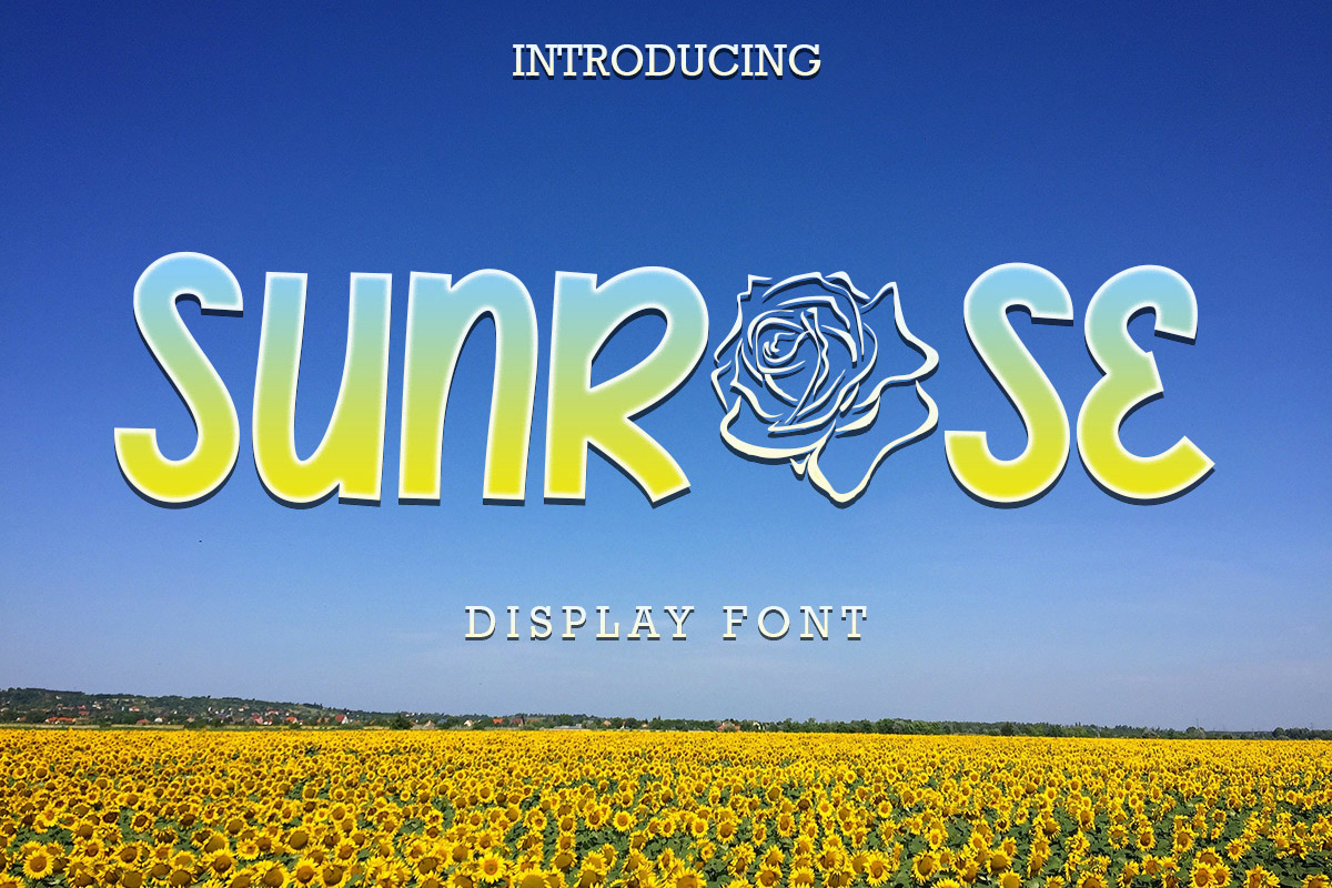 Sunrose Display Font