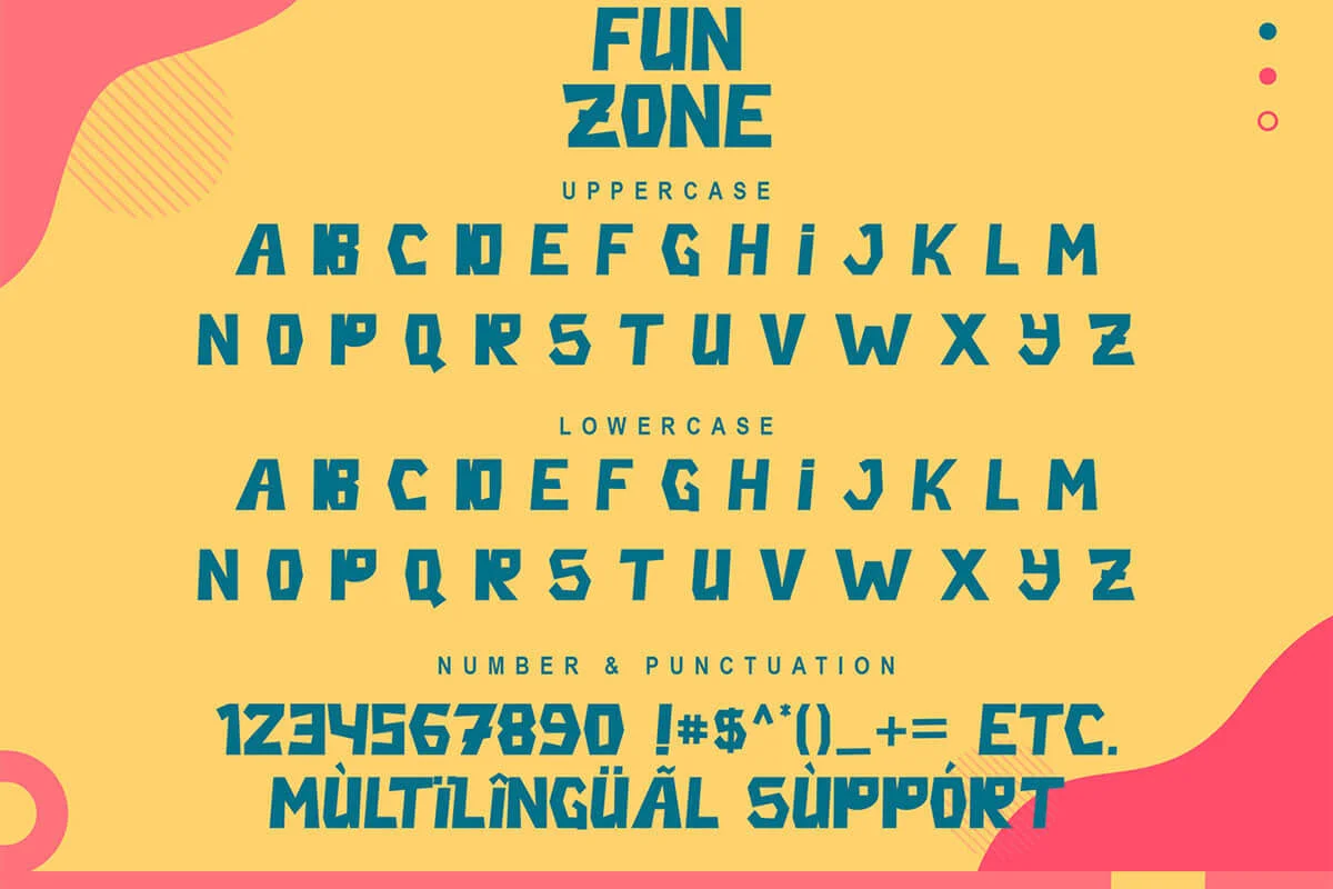 Fun Zone Display Font Preview 5