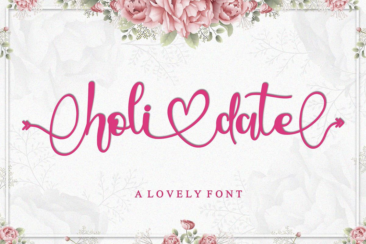 Holidate Calligraphy Font