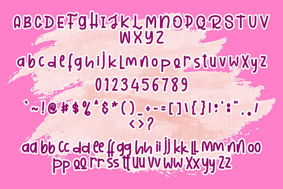 Pink Rabbit Display Font Preview 4