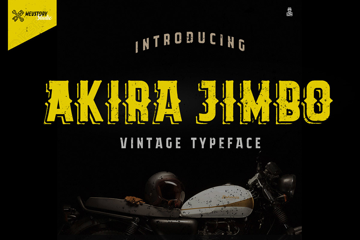 Akira Jimbo Vintage Font