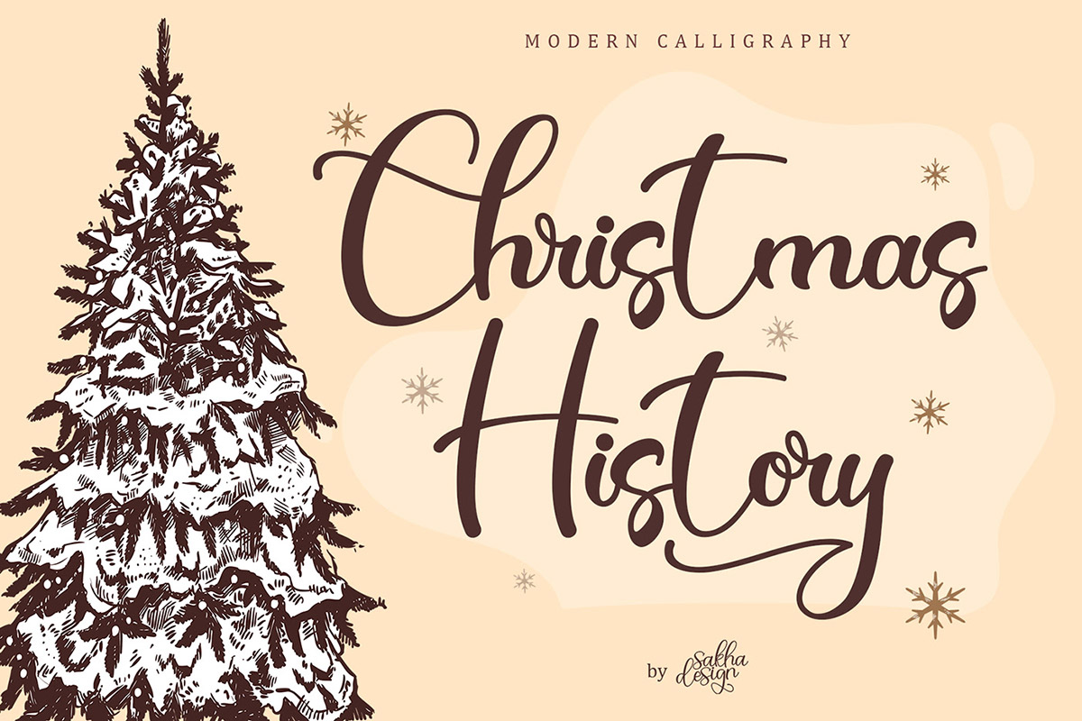 Christmas History Calligraphy Font