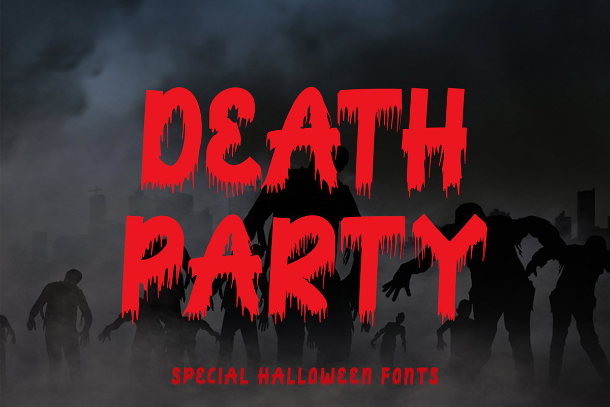 Death Party Display Font