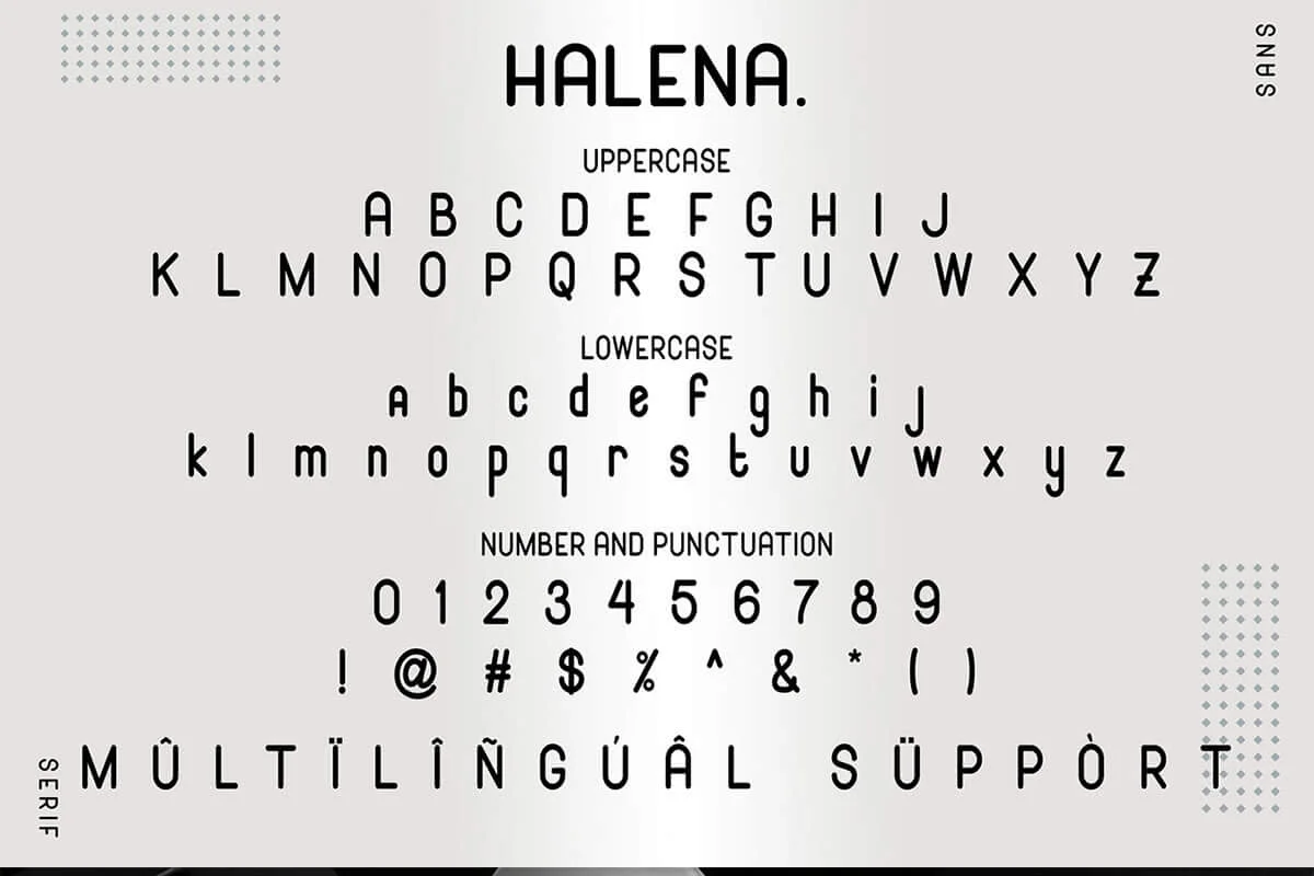 Halena Sans Serif Font Preview 6