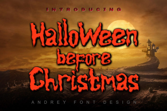 Halloween Before Christmas Handwritten Font