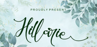 Hillarie Calligraphy Font