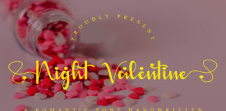 Night Valentine Handwritten Font