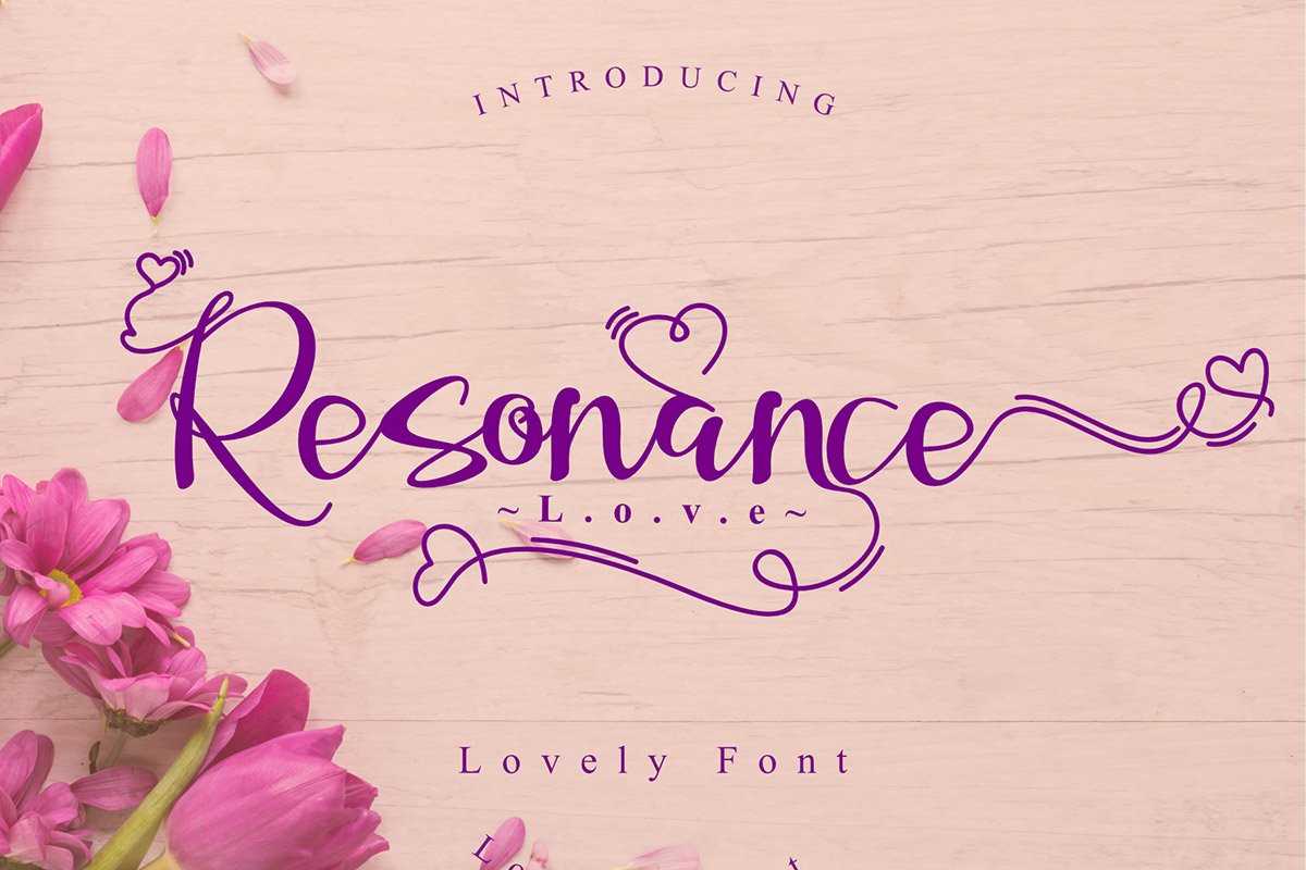 Resonance Love Script Font