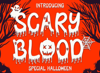 Scary Blood Decorative Font
