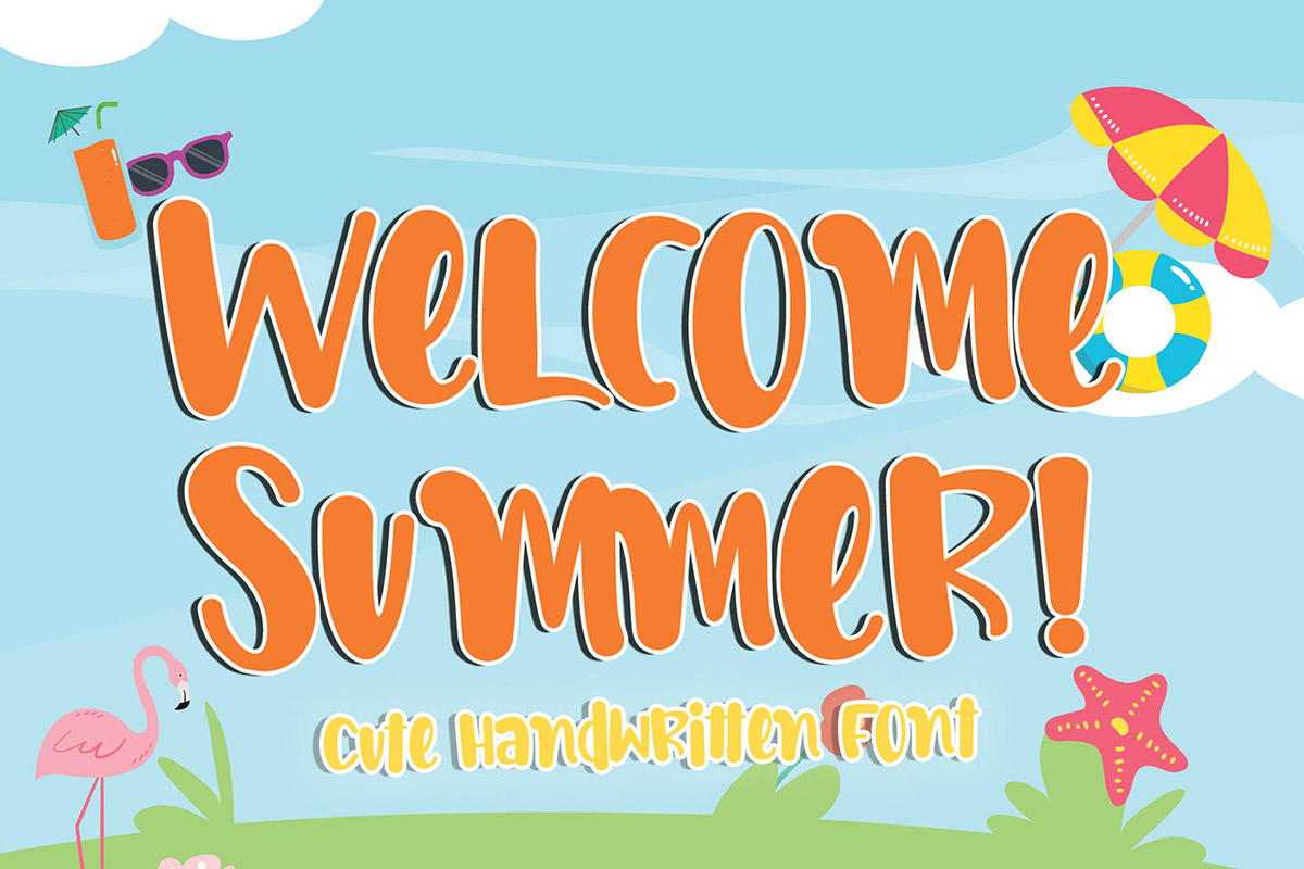 Welcome Summer Handwritten Font