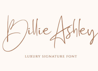 Billie Ashley Signature Font