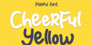 Cheerful Yellow Display Font