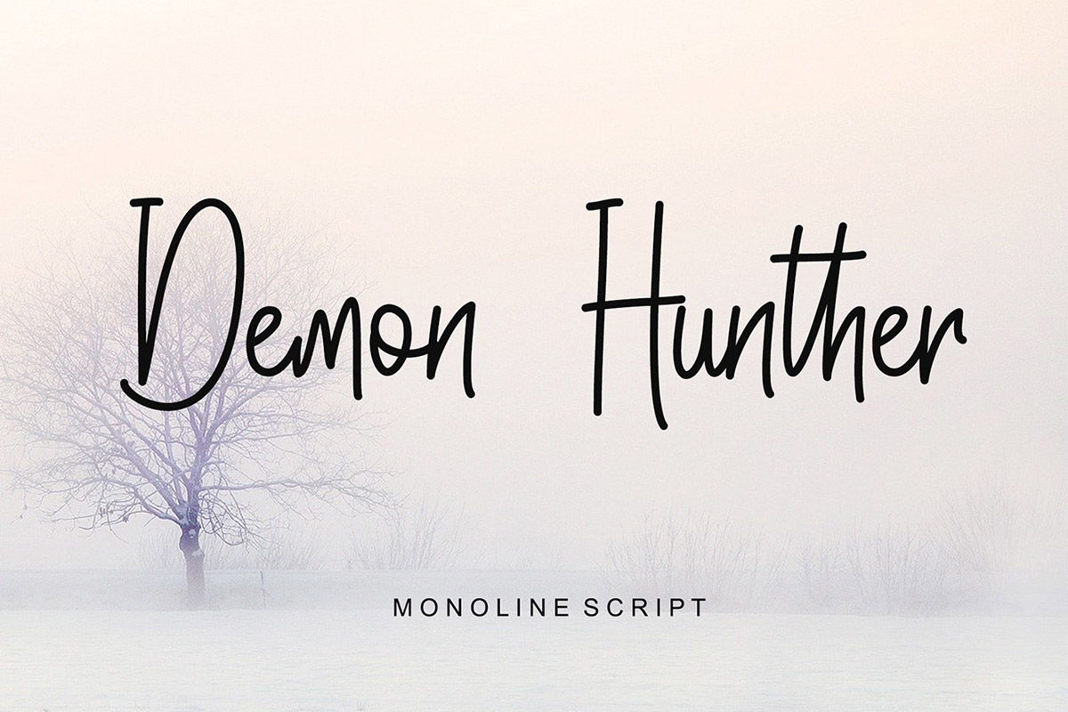 Demon Hunther Script Font