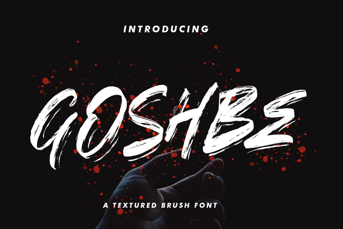 Goshbe Brush Font