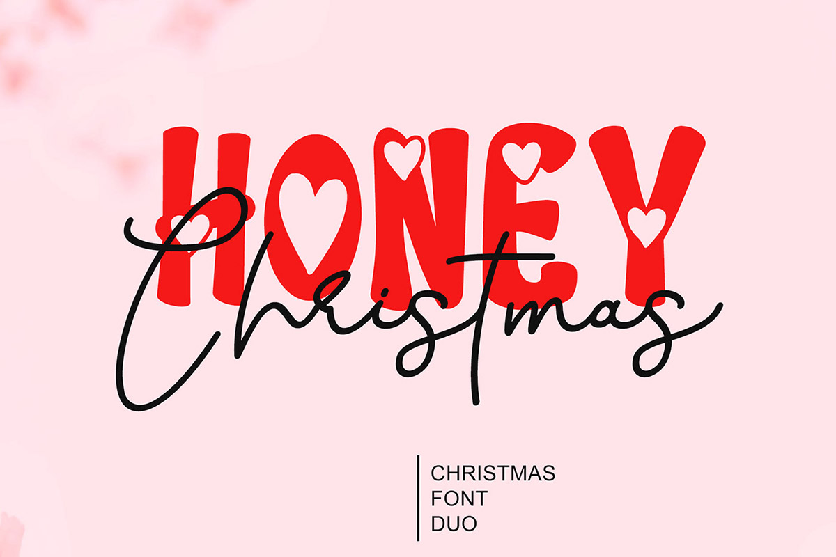 Honey Christmas Display Font
