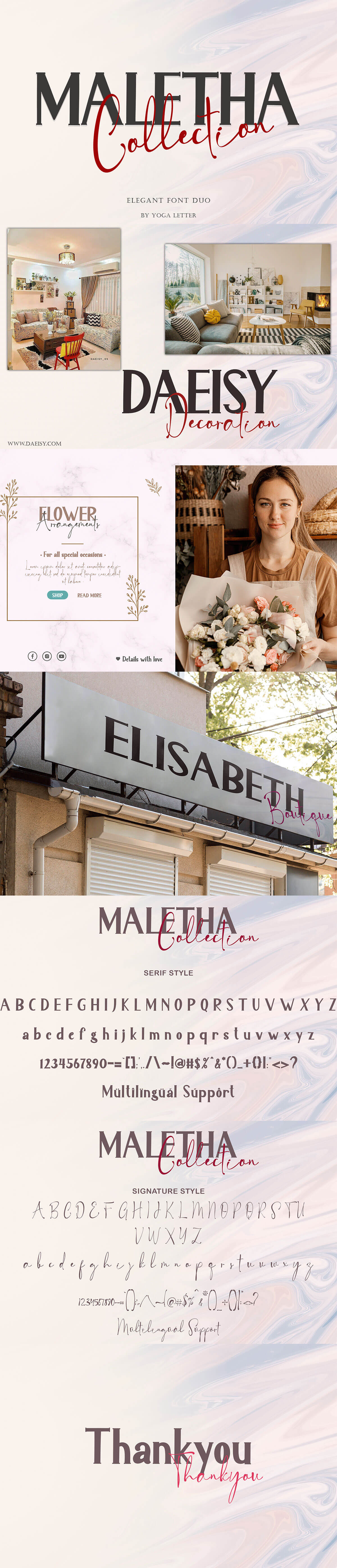 Maletha Collection Font