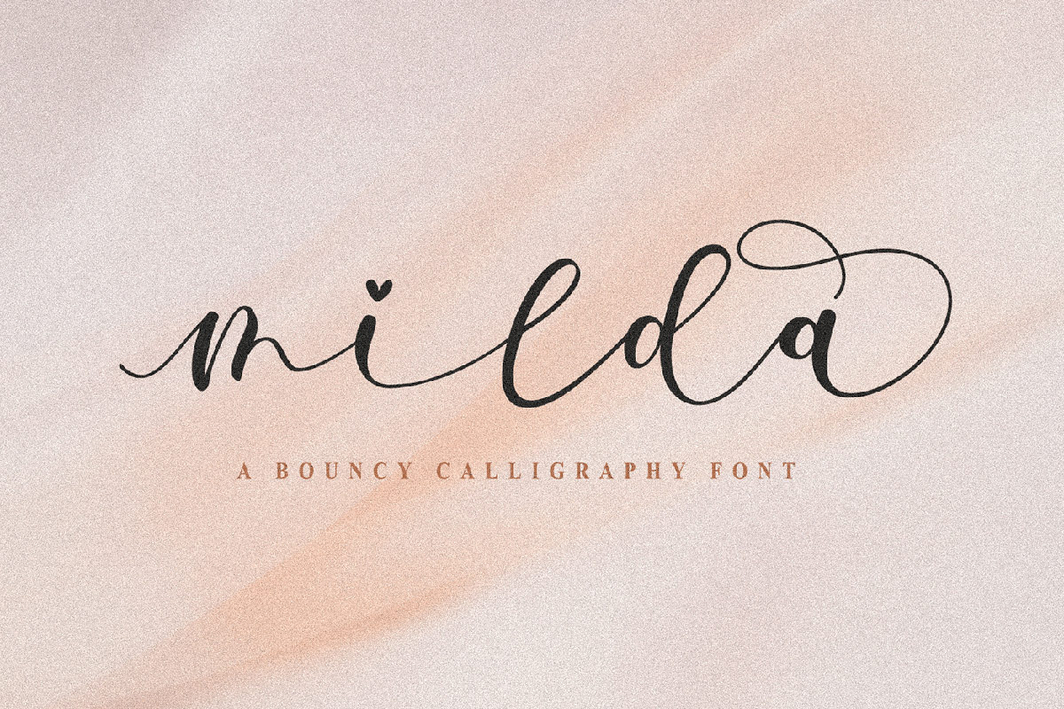 Milda Calligraphy Font