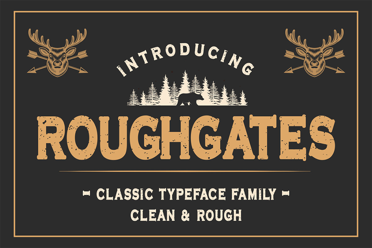 Roughgates Display Typeface
