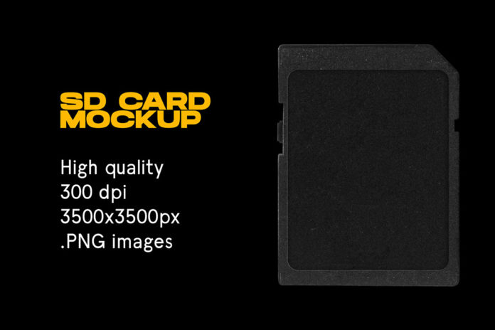 SD Card Mockup