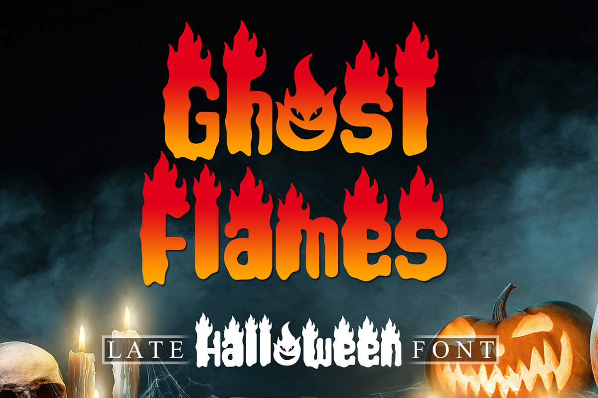 Ghost Flames Decorative Font