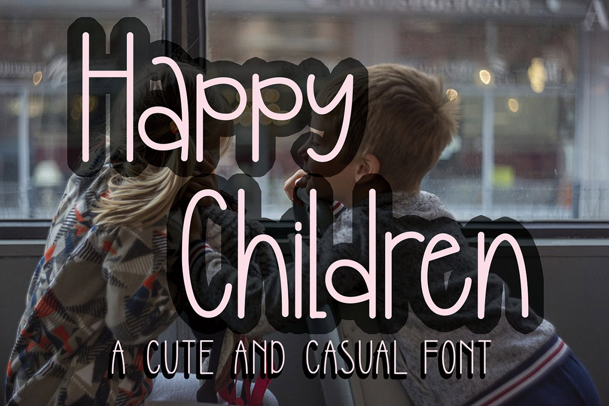 Happy Children Handwritten Font