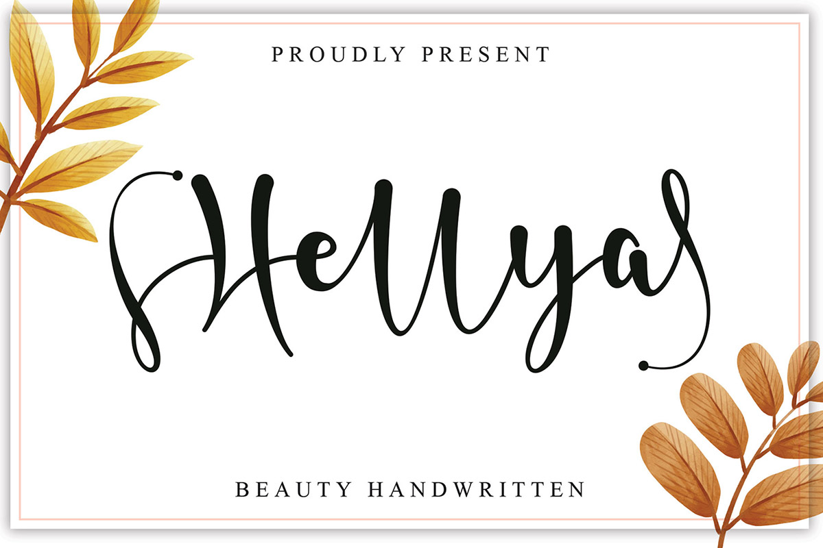 Hellya Handwritten Font