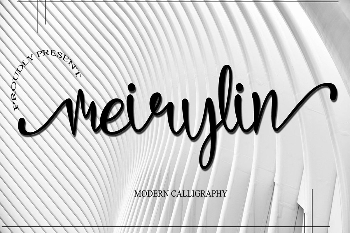 Meirylin Calligraphy Font
