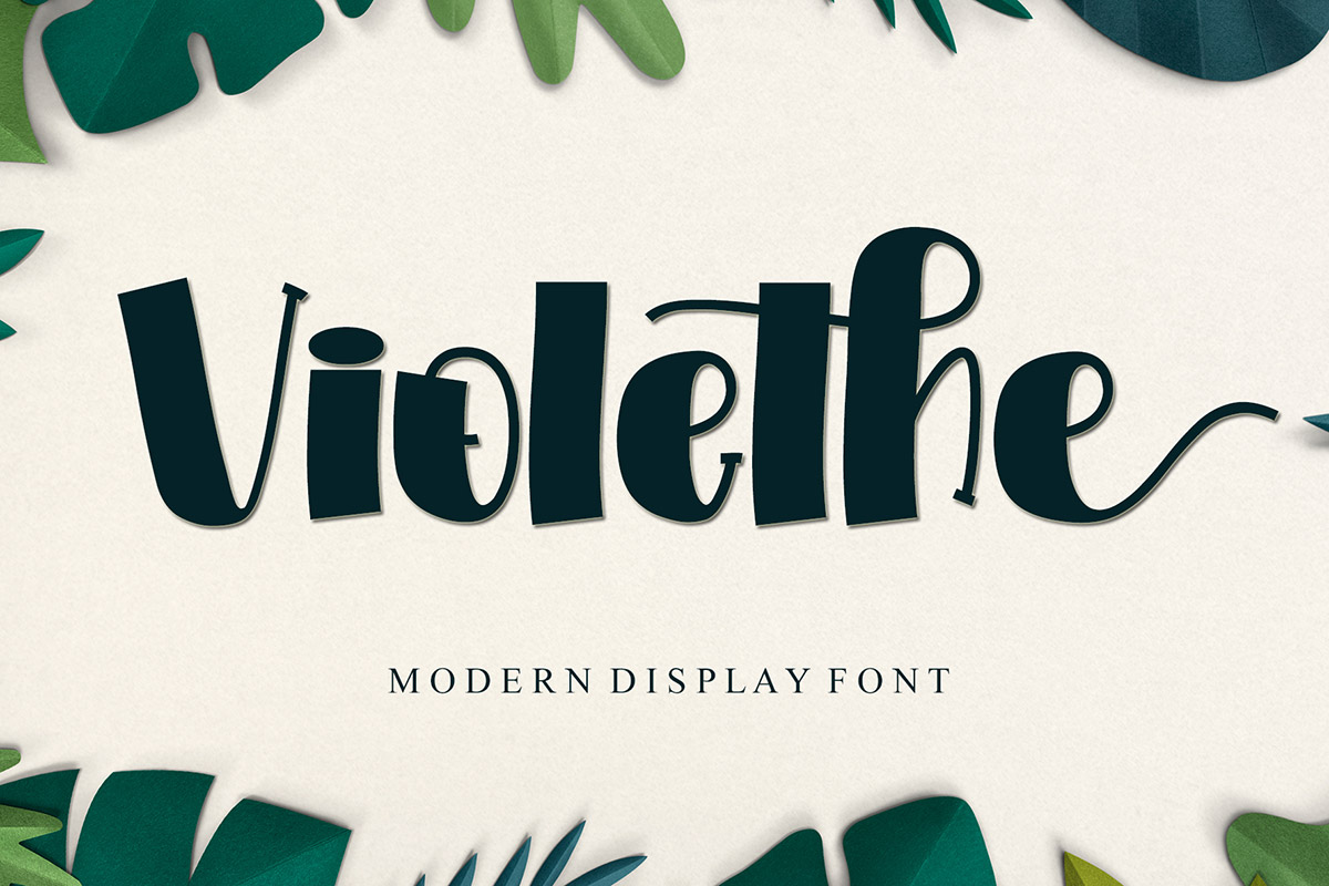 Violethe Display Font