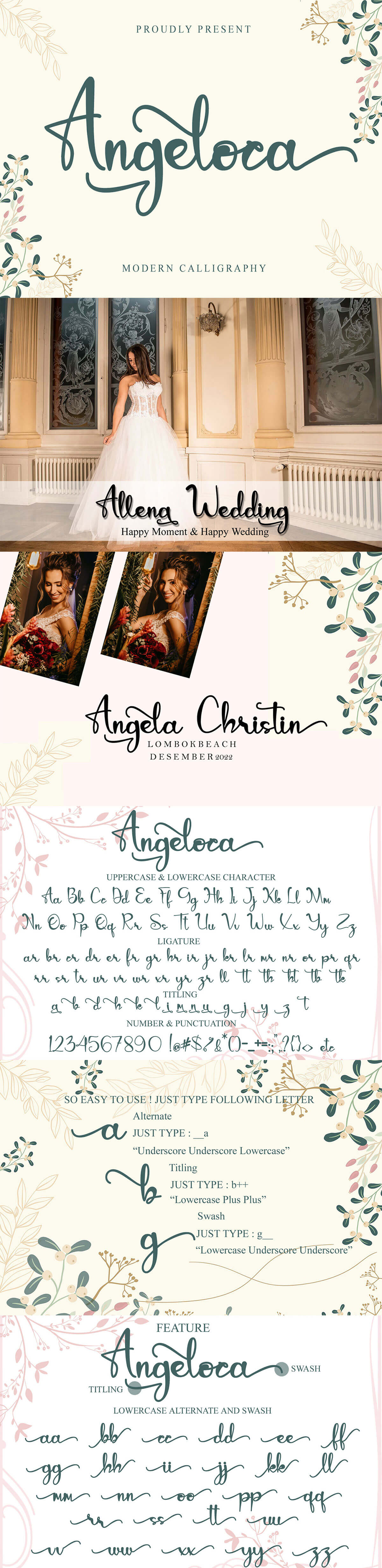 Angeloca Calligraphy Font