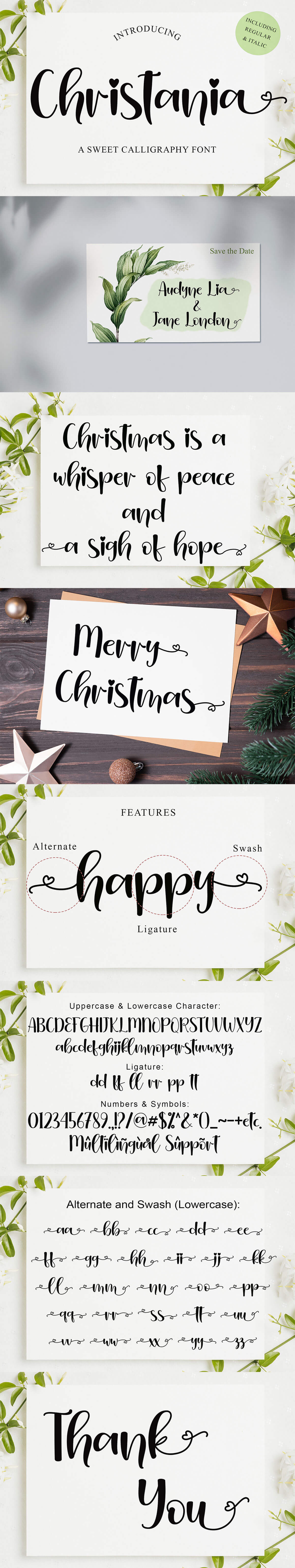 Christania Calligraphy Font