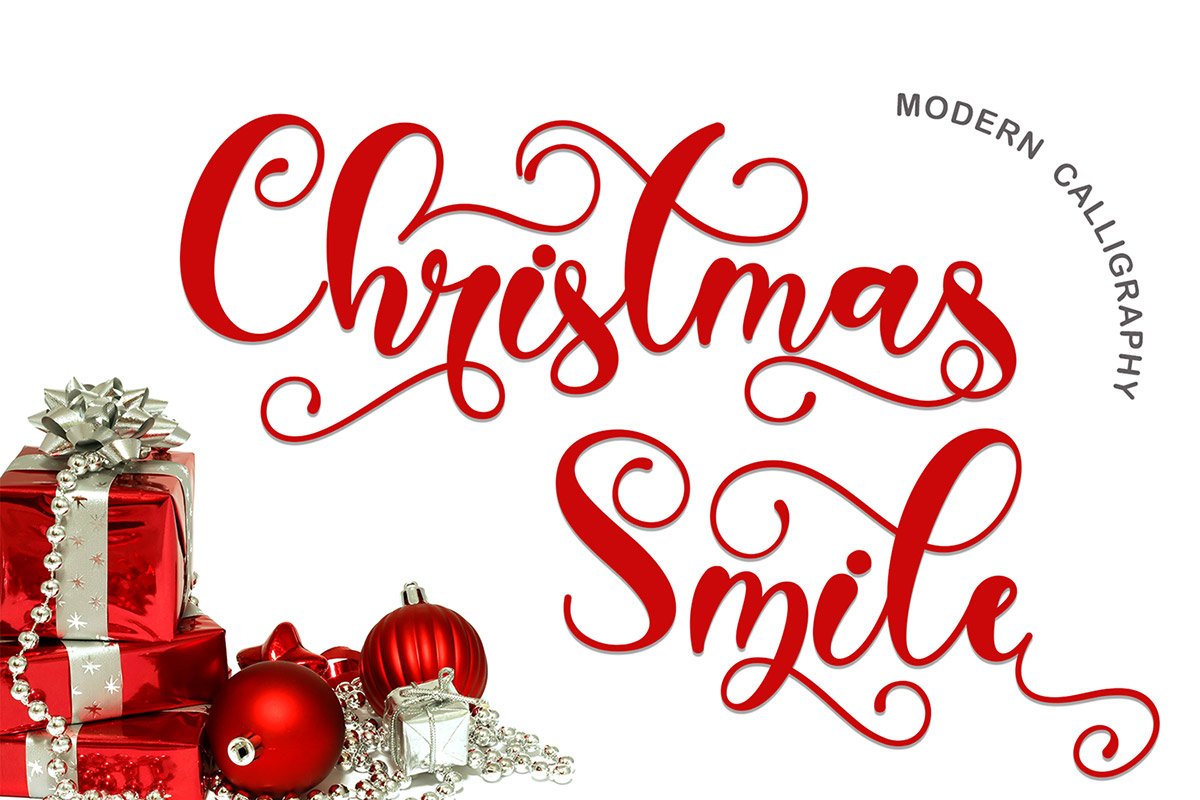 Christmas Smile Calligraphy Font