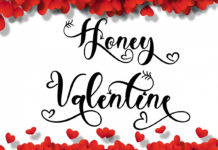 Honey Valentine Calligraphy Font