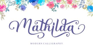 Mathilda Calligraphy Font