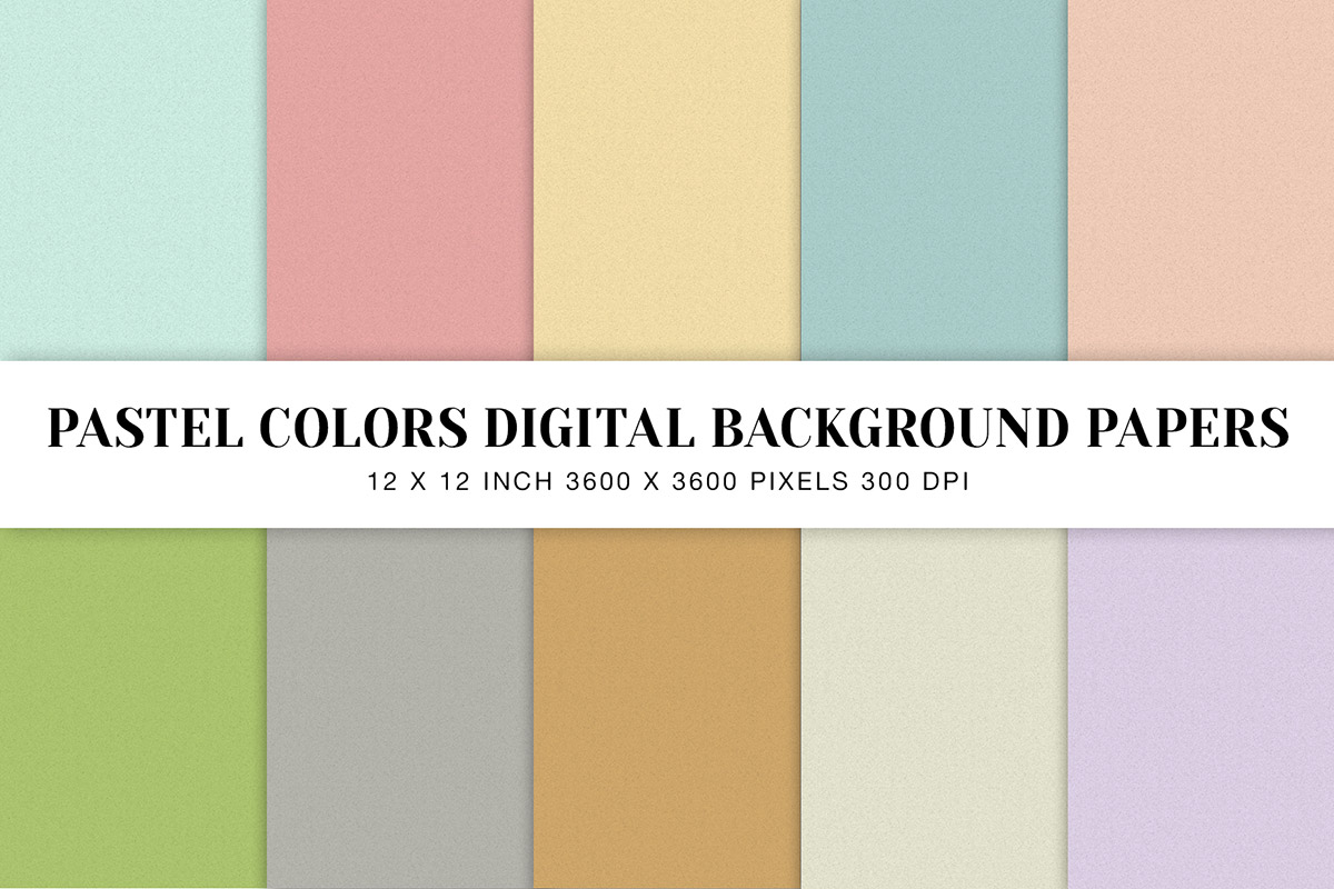 Pastel Colors Digital Background Papers