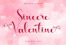 Sincere Valentine Handwritten Font