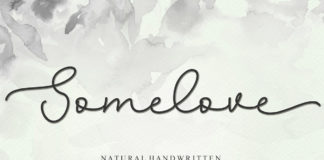 Somelove Handwriting Font