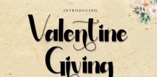 Valentine Giving Display Font