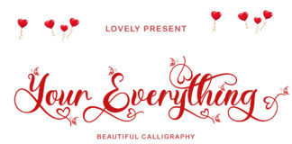 Your Everything Calligraphy Font