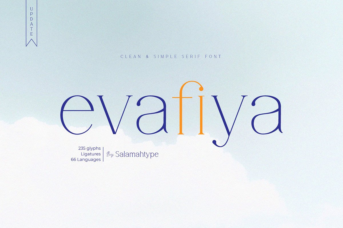Evafiya Serif Font