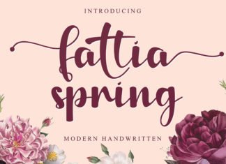 Fattia Spring Handwritten Typeface