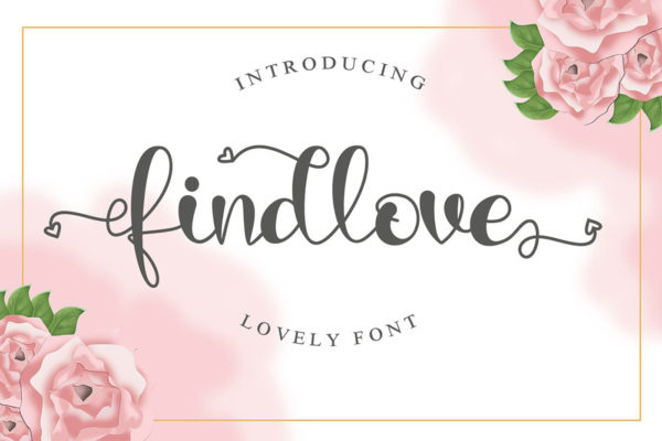 Findlove Script Font Free Download - Creativetacos