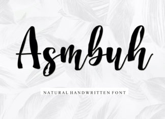 Asmbuh Script Font