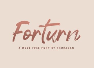 Forturn Brush Font