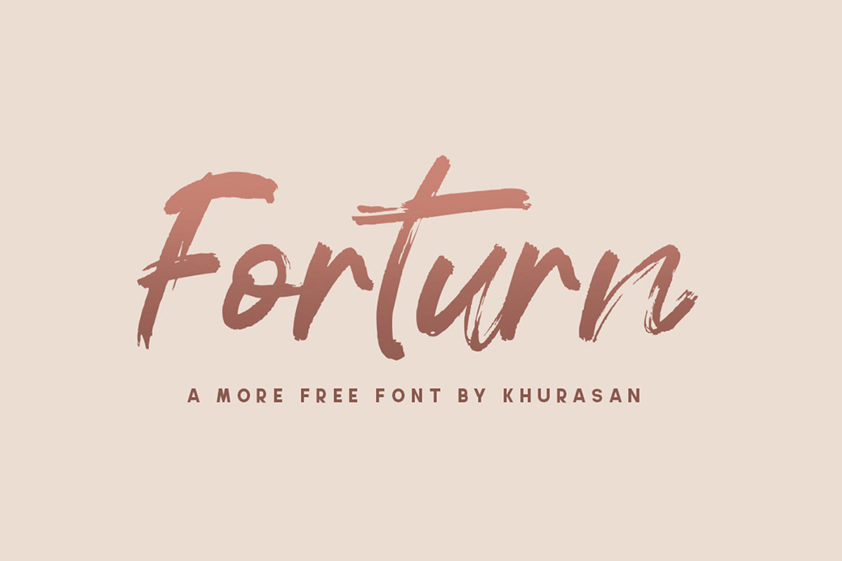 Forturn Brush Font