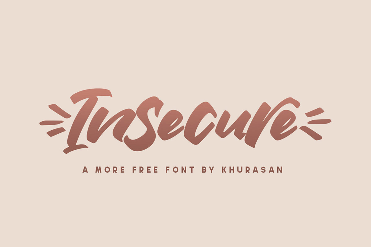 Insecure Brush Font